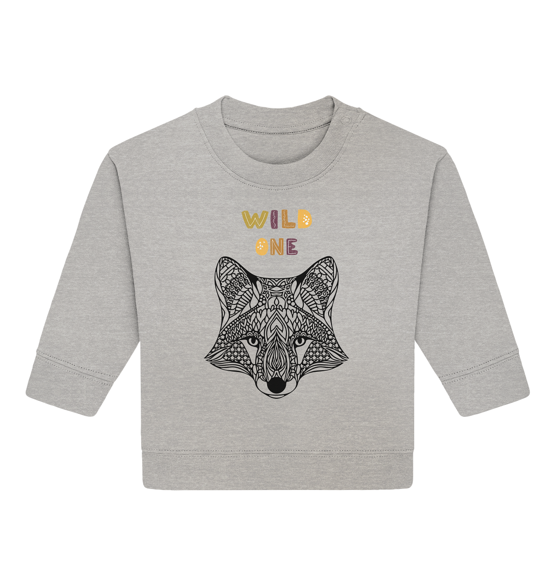 Baby Bio-Pullover „Wild One – Fuchs“ 🍂🦊✨