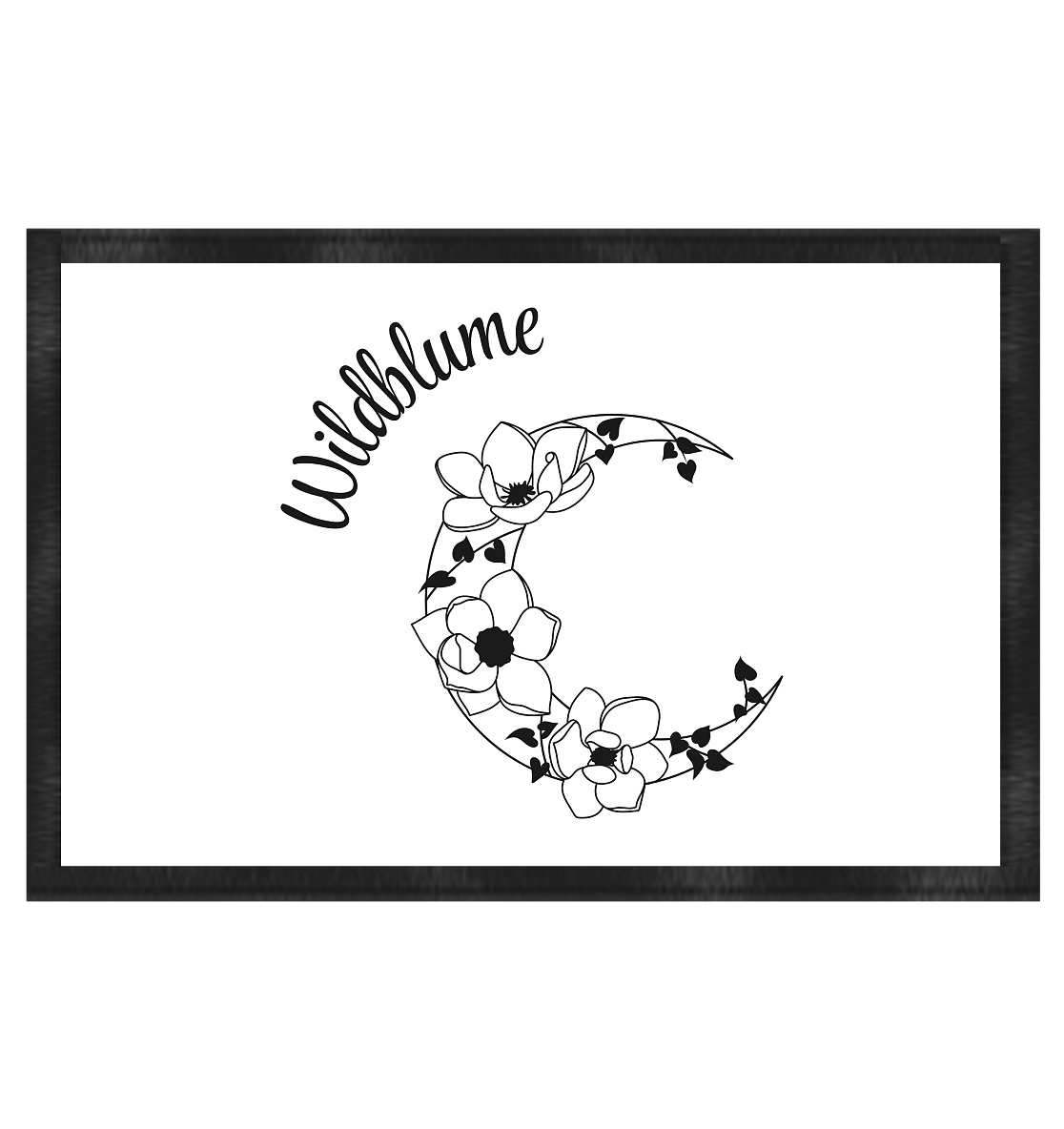 Fußmatte „Wildblume & Mond“ 🌙🌿✨