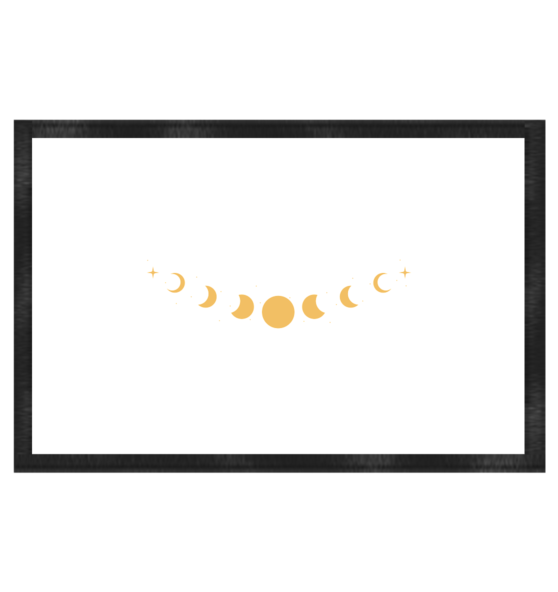 Fußmatte „Goldene Mondphasen“ 🌙✨💛