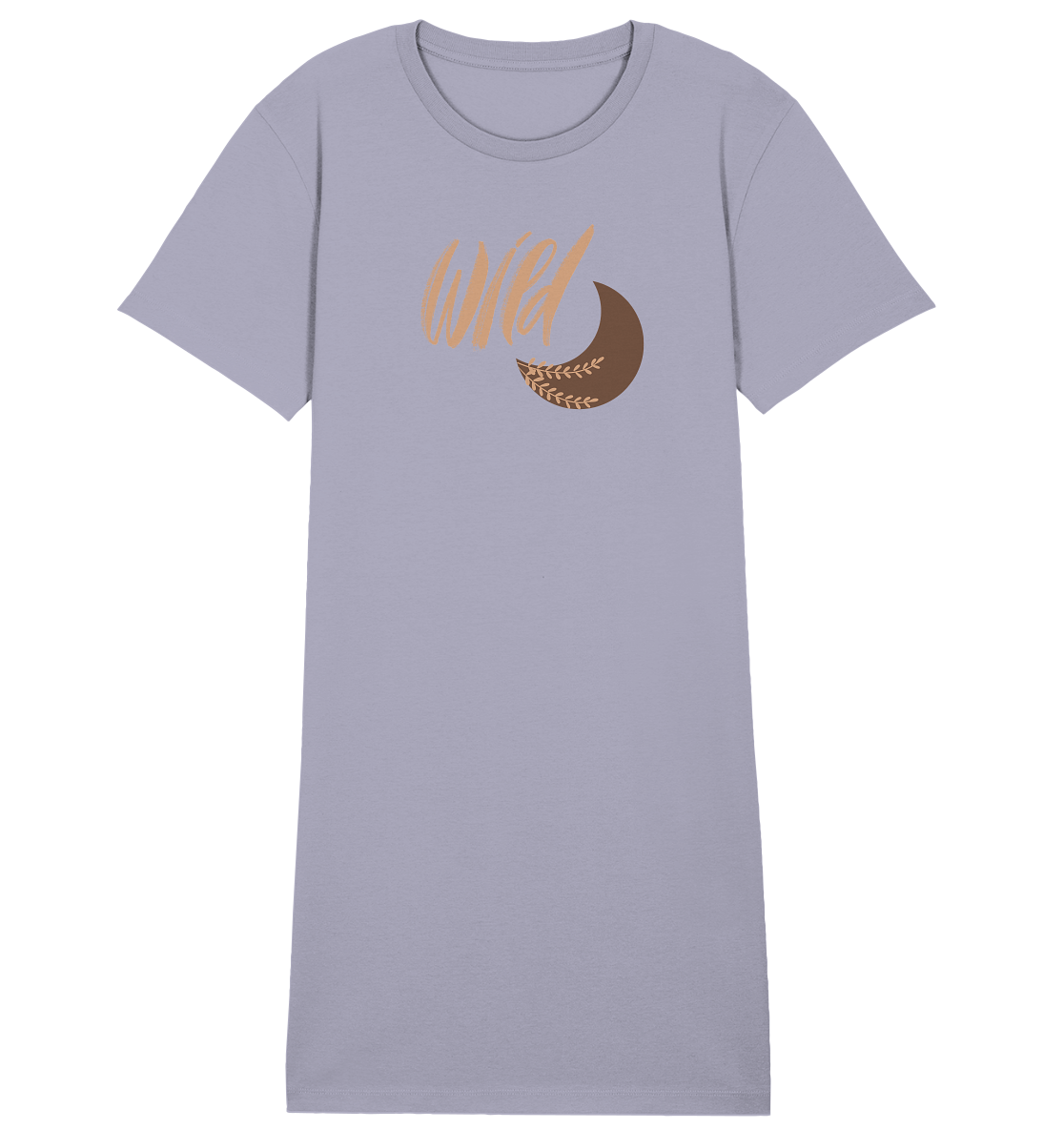 Be Wild Moon Organic T-Shirt-Kleid 🌙✨💛
