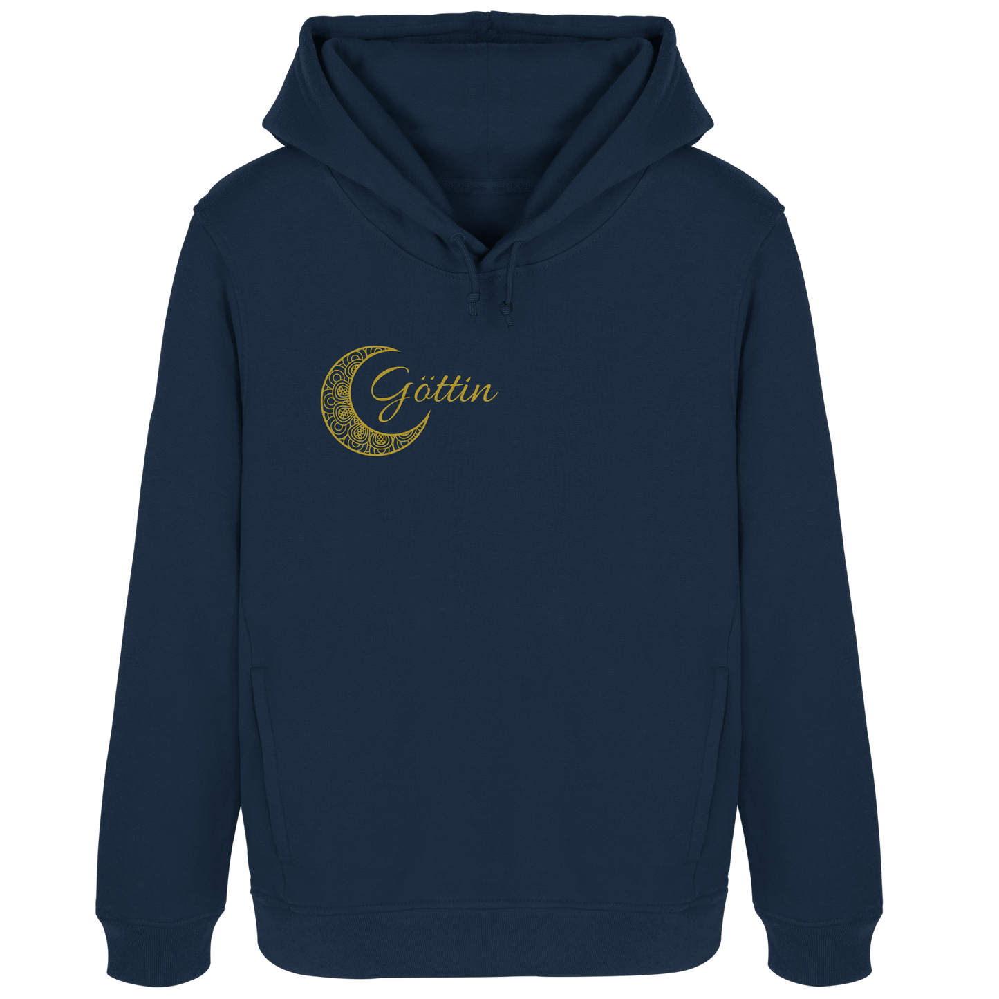 Hoodie „Du bist eine Göttin – Goldener Mond“ 🌙✨💛