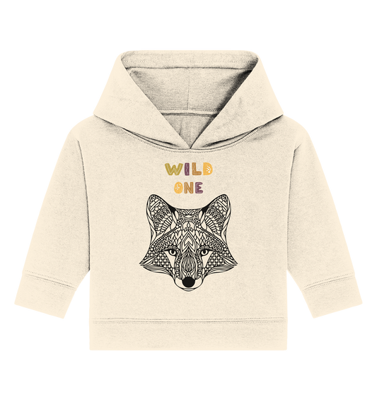 Baby Bio-Hoodie „Wild One – Fuchs“ 🦊✨🌿