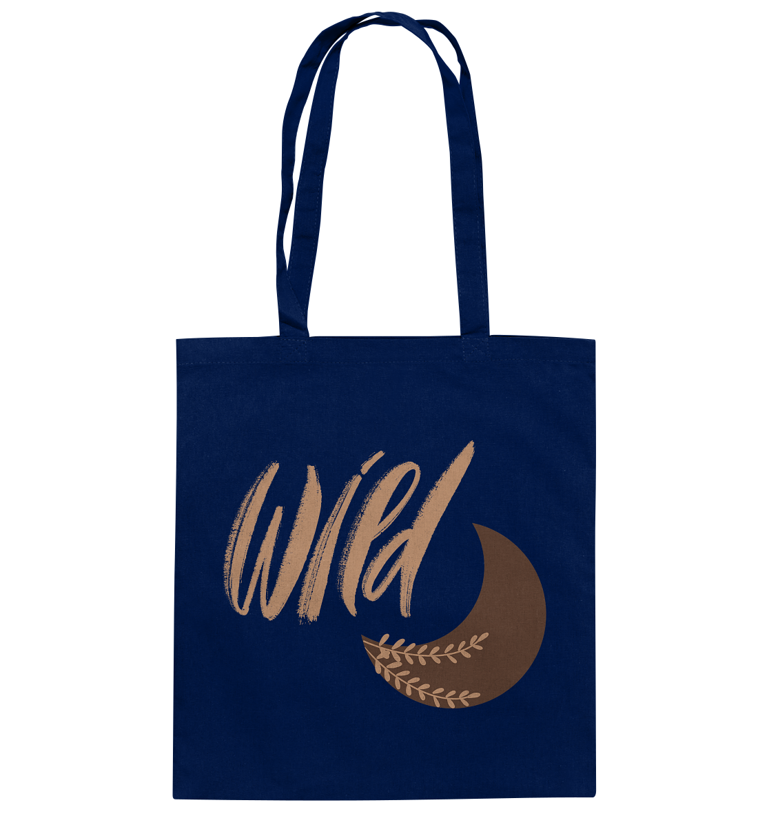 „Be Wild“ Baumwolltasche – Mondmagie & Freiheit 🌙✨🌿