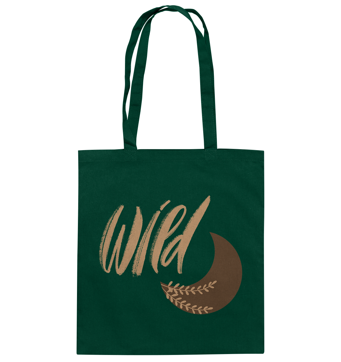 „Be Wild“ Baumwolltasche – Mondmagie & Freiheit 🌙✨🌿