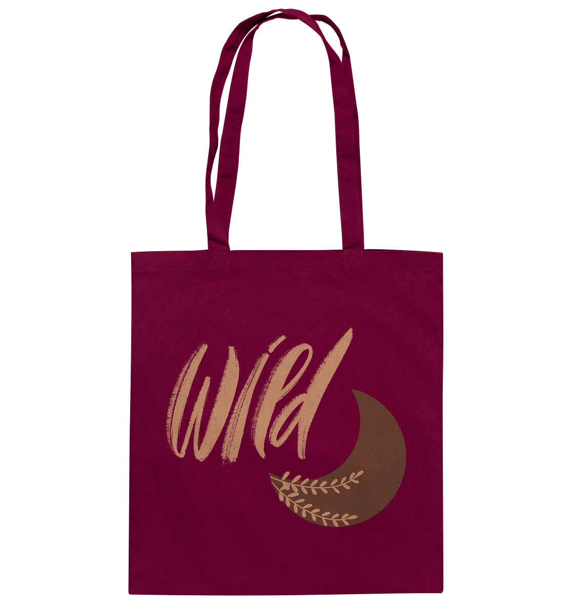 „Be Wild“ Baumwolltasche – Mondmagie & Freiheit 🌙✨🌿