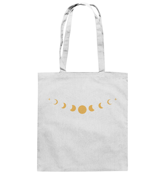 Baumwolltasche „Goldene Mondphasen“ 🌙✨💛