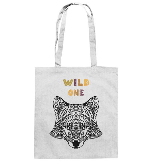 Baumwolltasche „Wild One – Fuchs“ für Kinder 🦊✨🌿