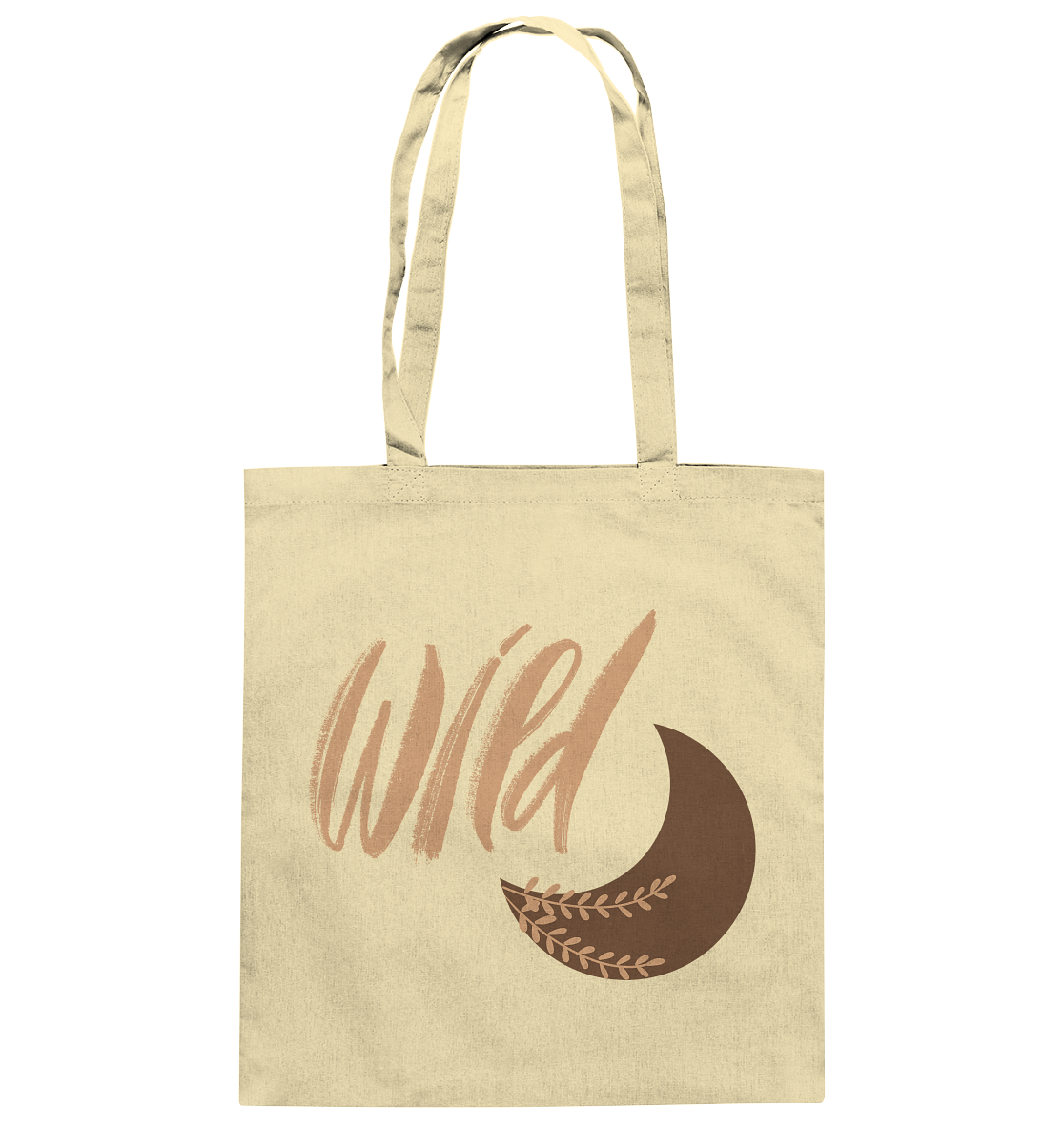 „Be Wild“ Baumwolltasche – Mondmagie & Freiheit 🌙✨🌿