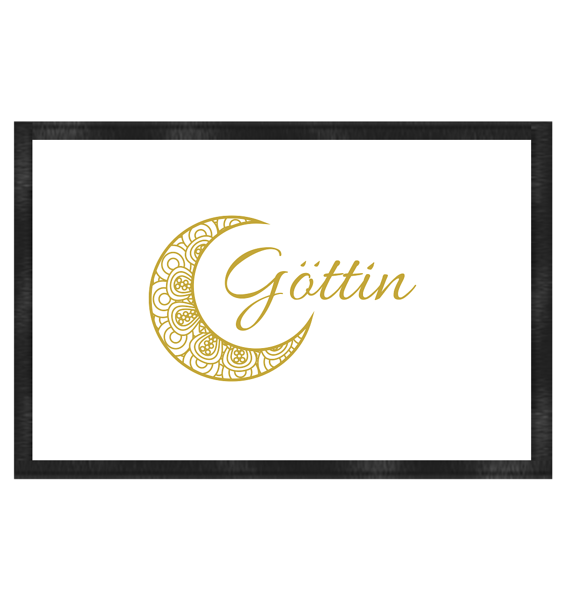 Fußmatte „Goldener Mond – Göttin“ 🌙✨💛