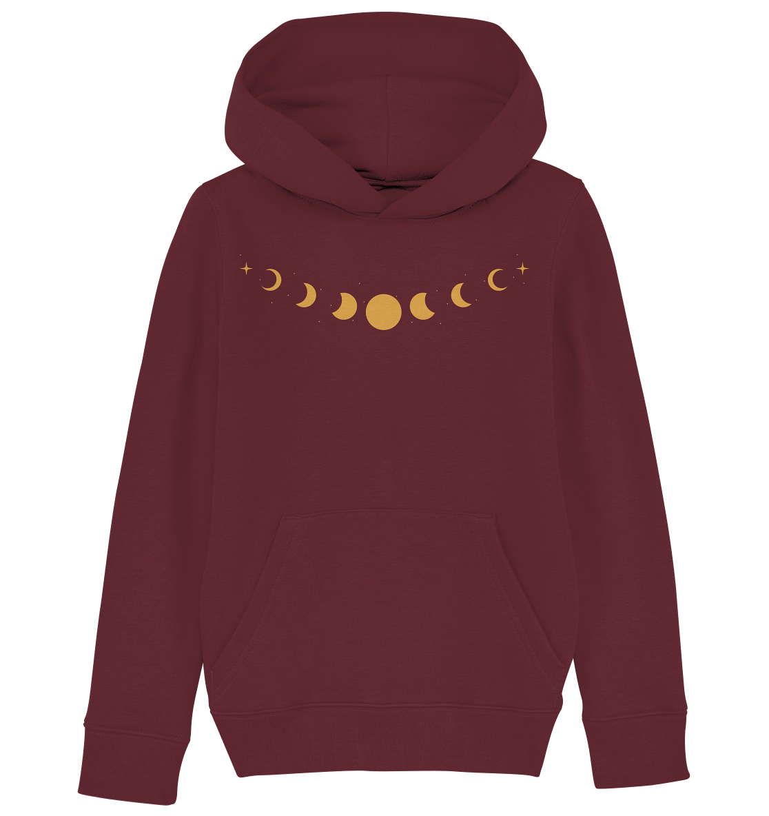 Goldene Mondphasen Kinder-Hoodie 🌙✨