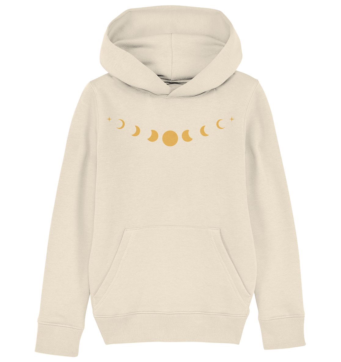 Goldene Mondphasen Kinder-Hoodie 🌙✨