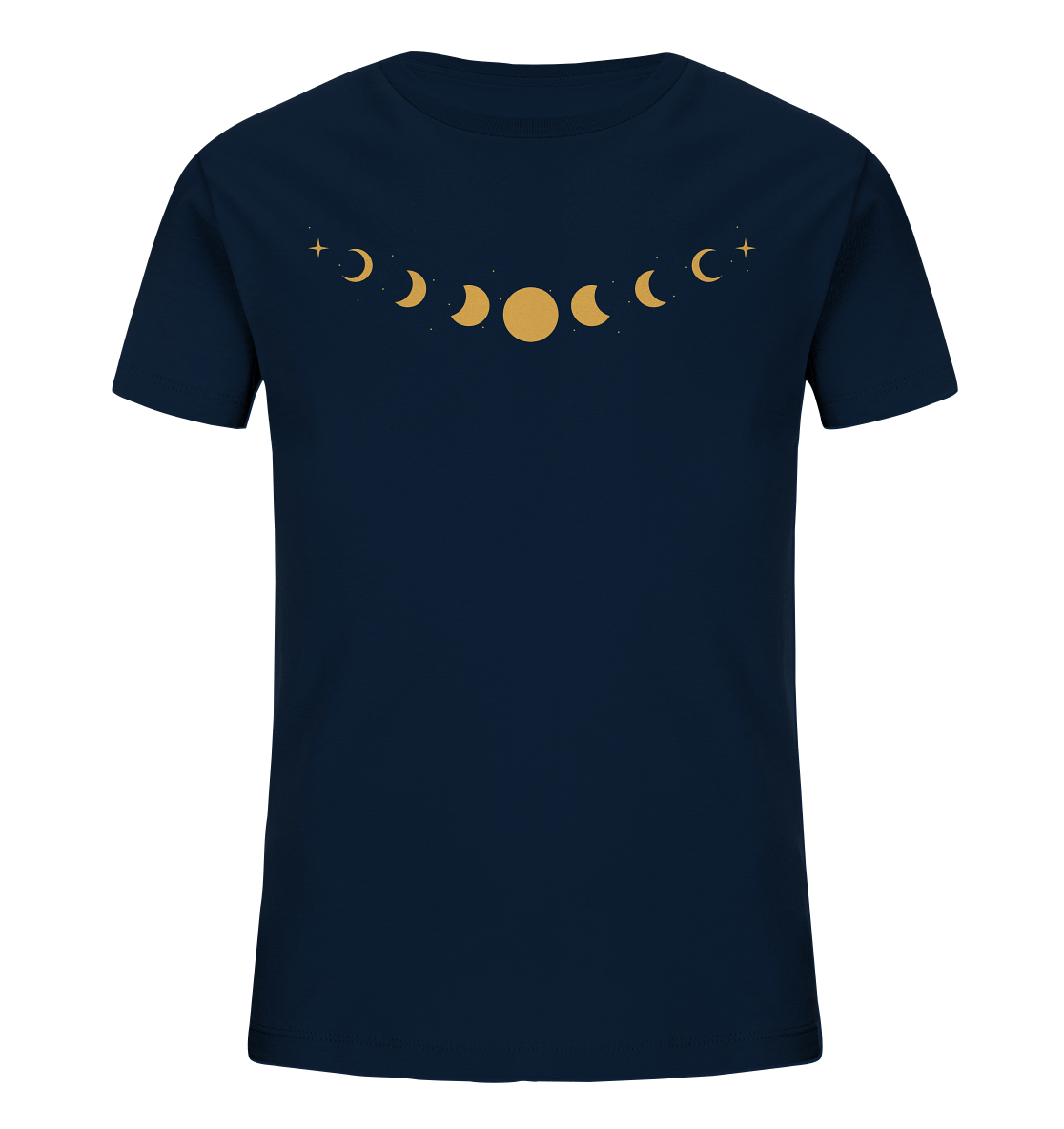 Kinder-Shirt „Goldene Mondphasen“ 🌙✨💛