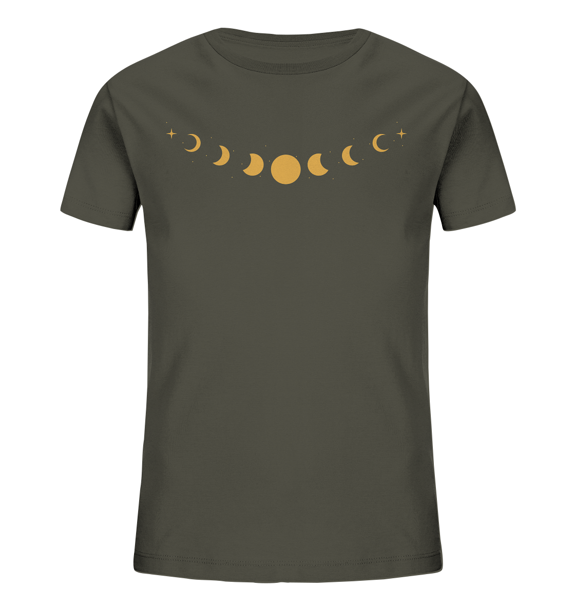 Kinder-Shirt „Goldene Mondphasen“ 🌙✨💛