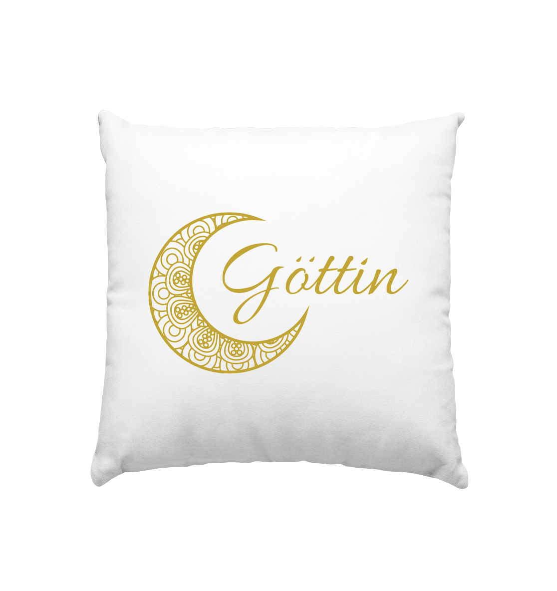 Kissen „Goldener Mond – Göttin“ 🌙✨💛