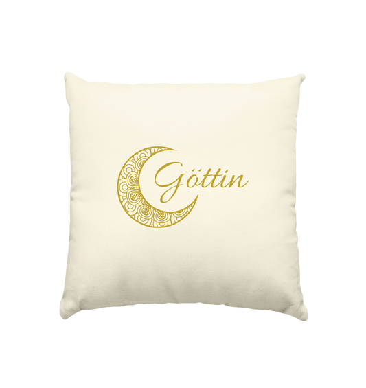 Kissen „Du bist eine Göttin“ – Goldener Mondzauber ✨🌙💛