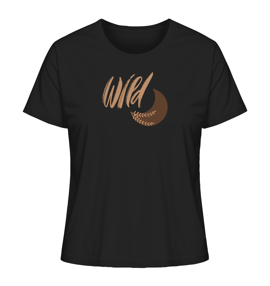 „Be Wild Moon“ Organic Shirt – Yoga, Sport & Alltag 🌙✨💛