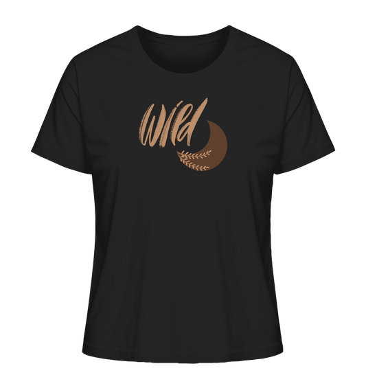 „Be Wild Moon“ Organic Shirt – Yoga, Sport & Alltag 🌙✨💛