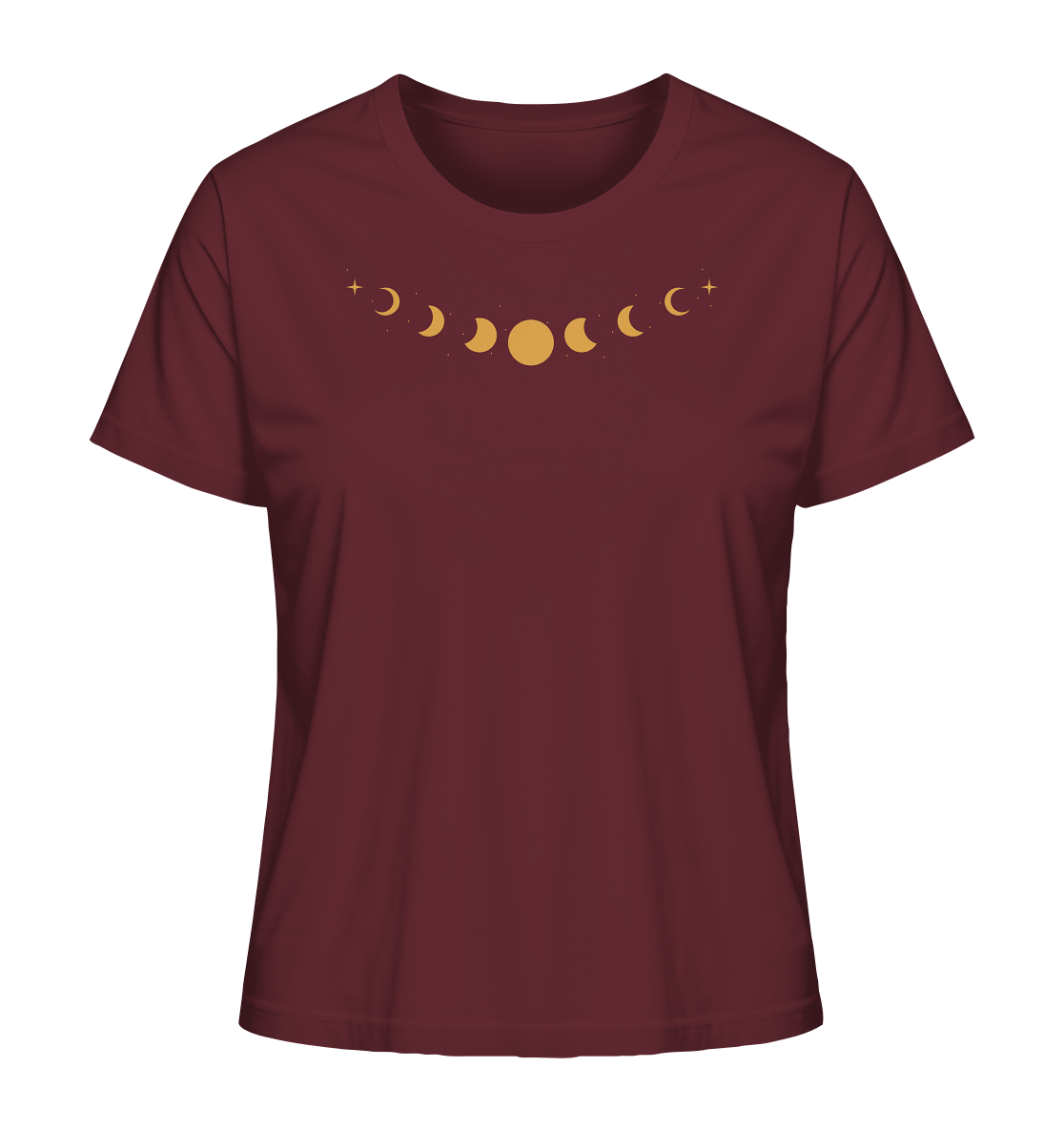 Goldene Mondphasen Organic T-Shirt – Yoga & Alltag 🌙✨💛