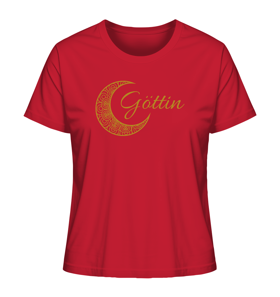 T-Shirt „Goldener Mond – Göttin“ aus Bio-Baumwolle 🌙💛✨