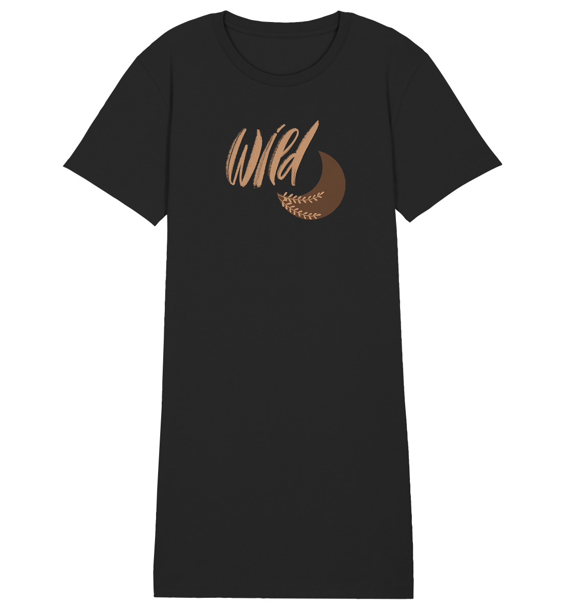 Be Wild Moon Organic T-Shirt-Kleid 🌙✨💛