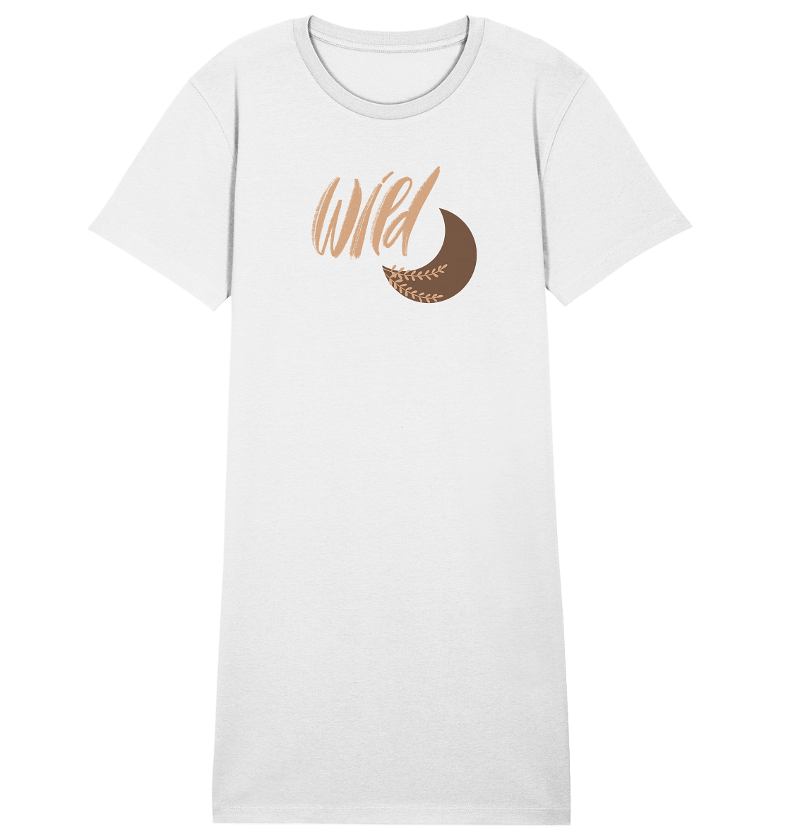 Be Wild Moon Organic T-Shirt-Kleid 🌙✨💛