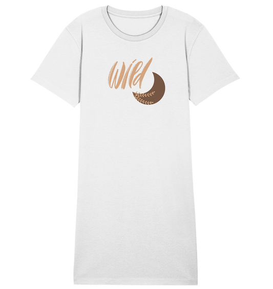 Be Wild Moon Organic T-Shirt-Kleid 🌙✨💛