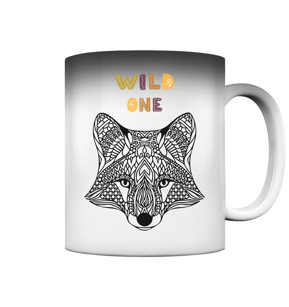 Magische Tasse „Wild One – Fuchs“ für Kinder 🦊✨🌿