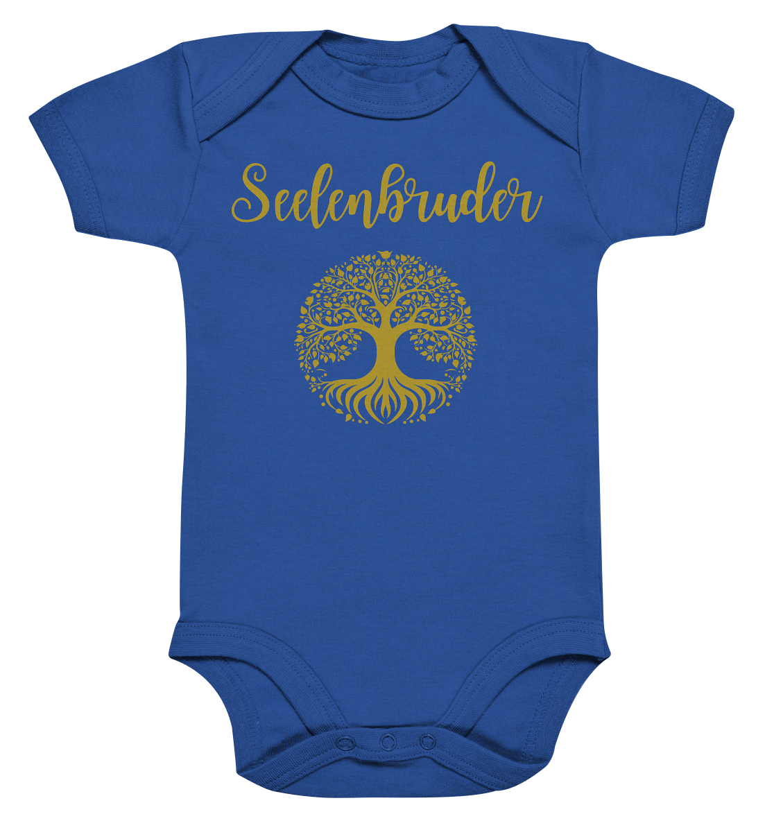 Seelenbruder Baby-Body – Goldener Weltenbaum Yggdrasil 🌳✨💛