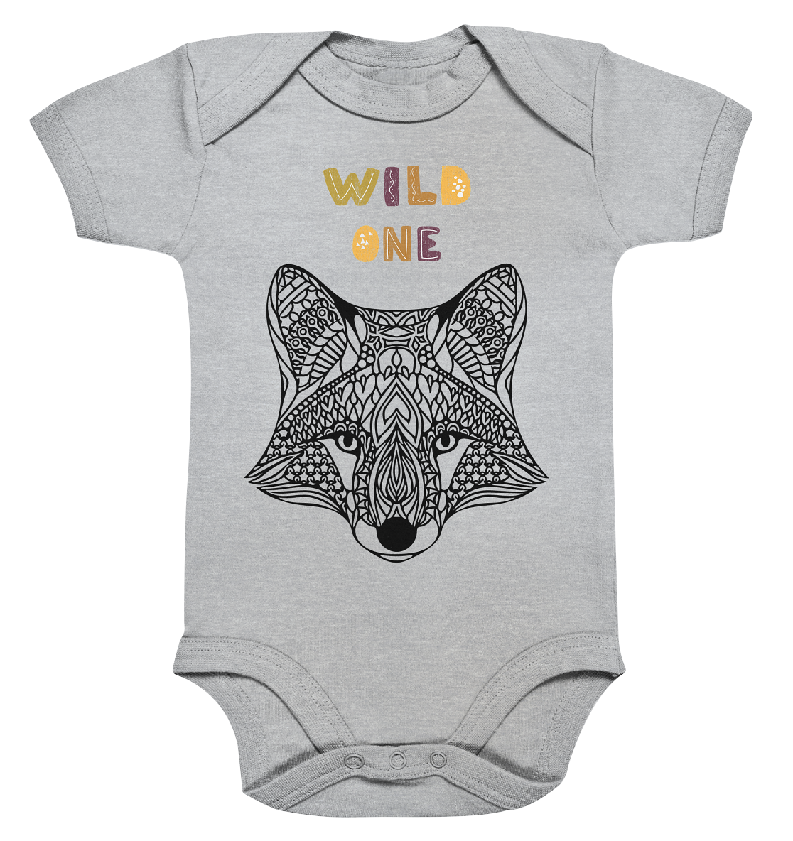 Baby-Body „Wild One – Fuchs“ 🦊✨💛