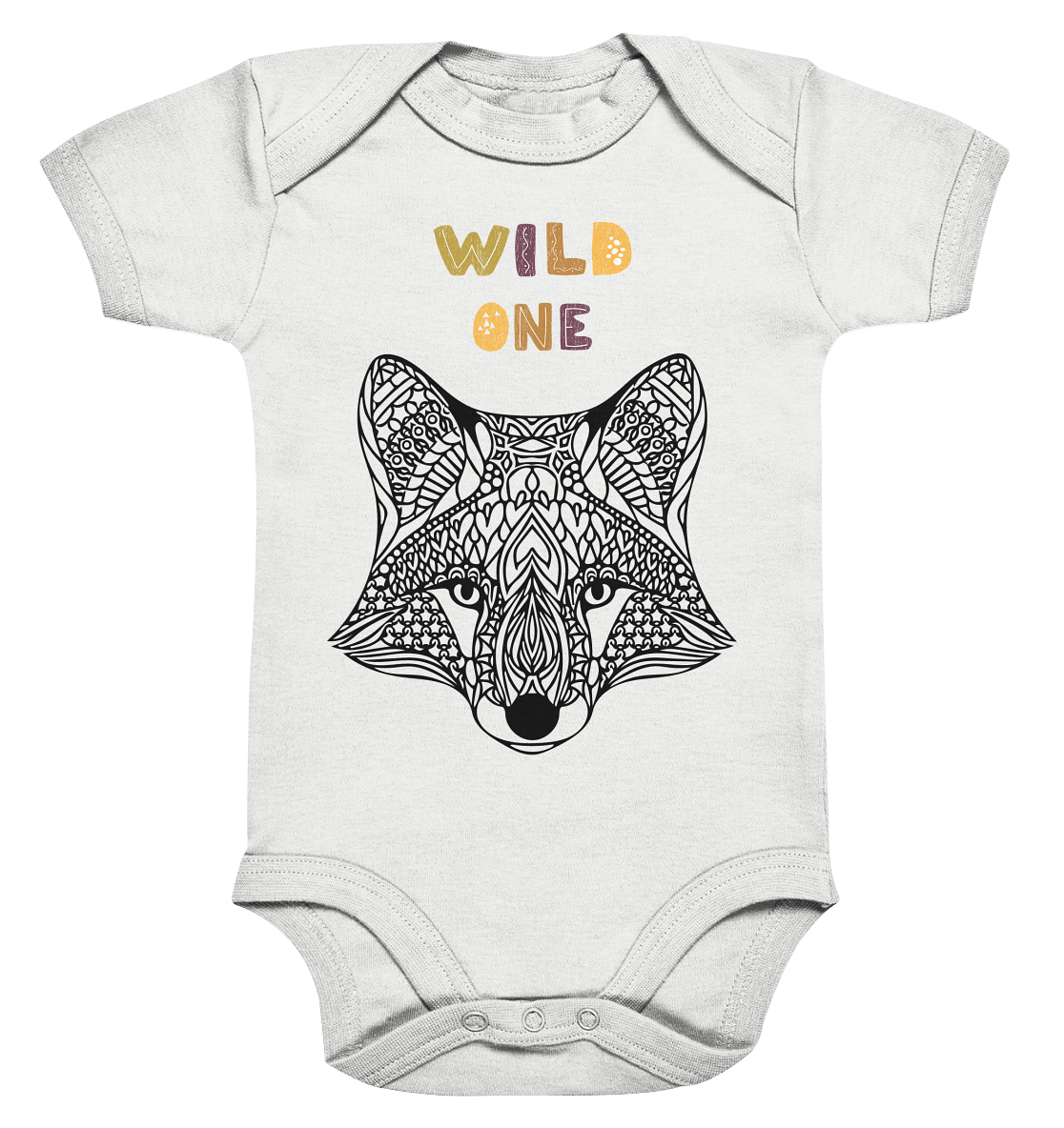 Baby-Body „Wild One – Fuchs“ 🦊✨💛