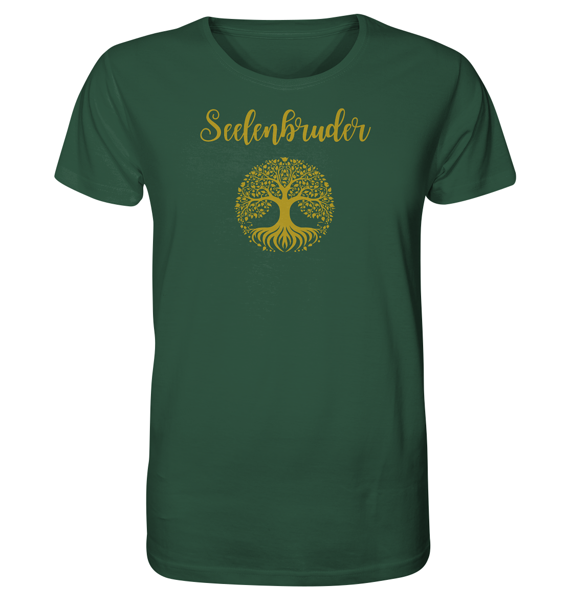 Seelenbruder Organic Shirt – Yggdrasil Weltenbaum 🌳✨💛