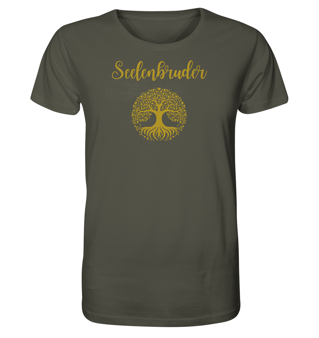 Seelenbruder Organic Shirt – Yggdrasil Weltenbaum 🌳✨💛