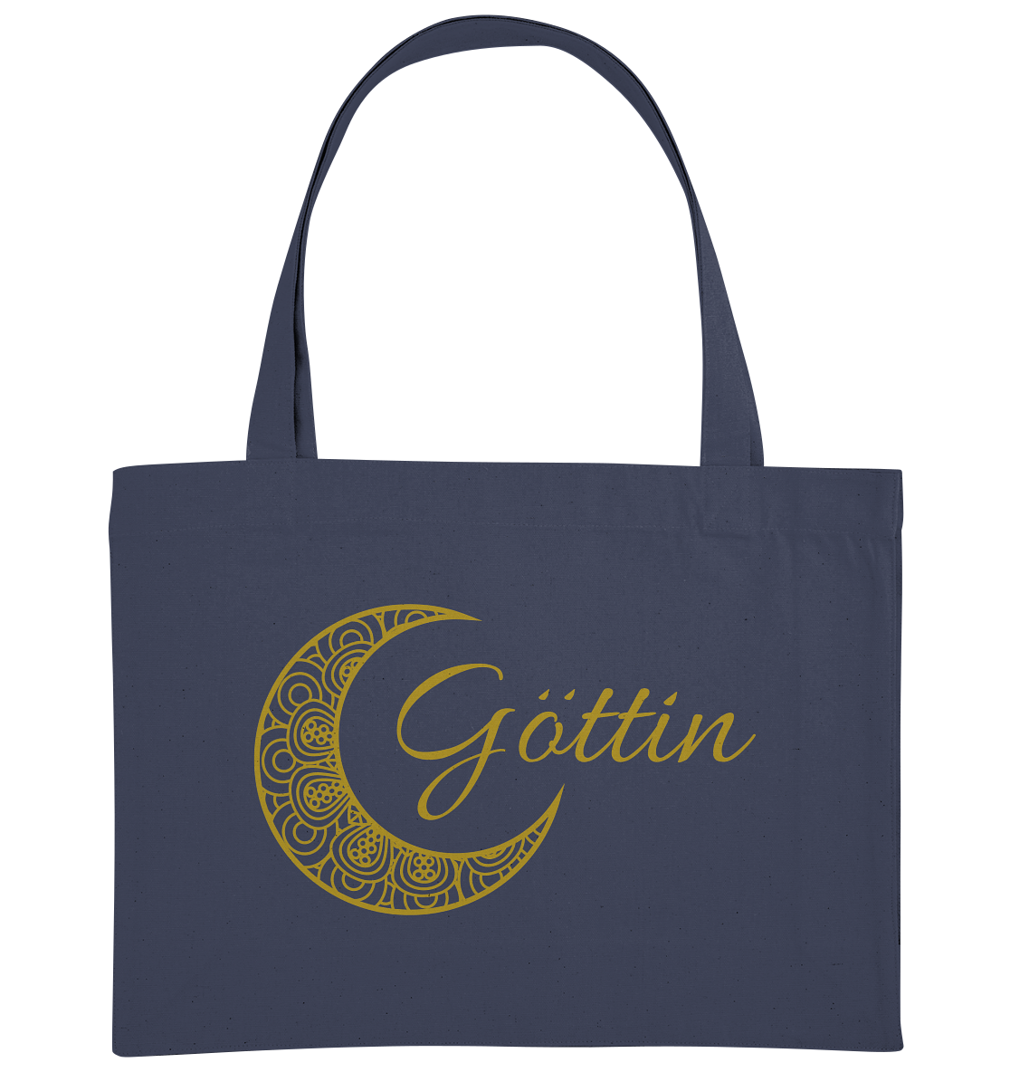 Baumwolltasche „Goldener Mond – Göttin“ 🌙✨💛