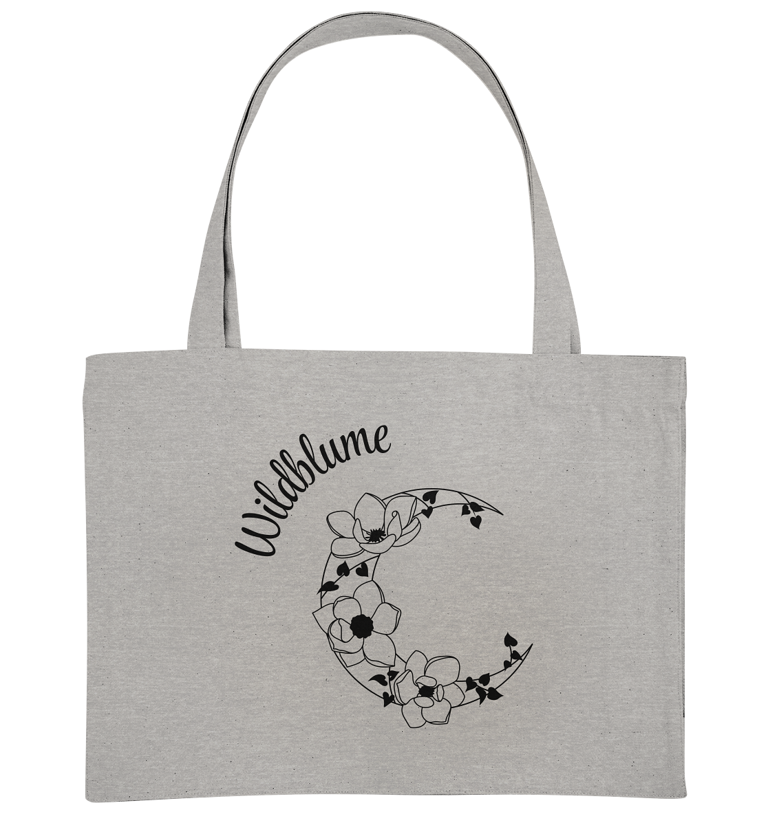 Baumwolltasche „Wildblume & Mond“ - sei wild und wunderschön🌙🌿✨