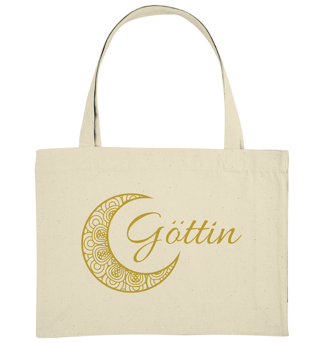 Baumwolltasche „Goldener Mond – Göttin“ 🌙✨💛