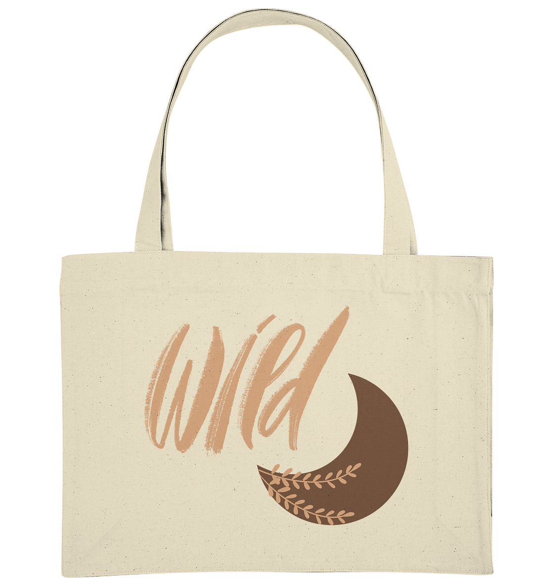 „Be Wild“ Baumwolltasche – Mondmagie & Freiheit 🌙✨🌿