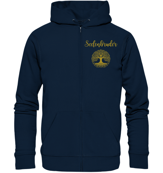 Seelenbruder Organic Zipper – Yggdrasil Weltenbaum 🌳✨💛