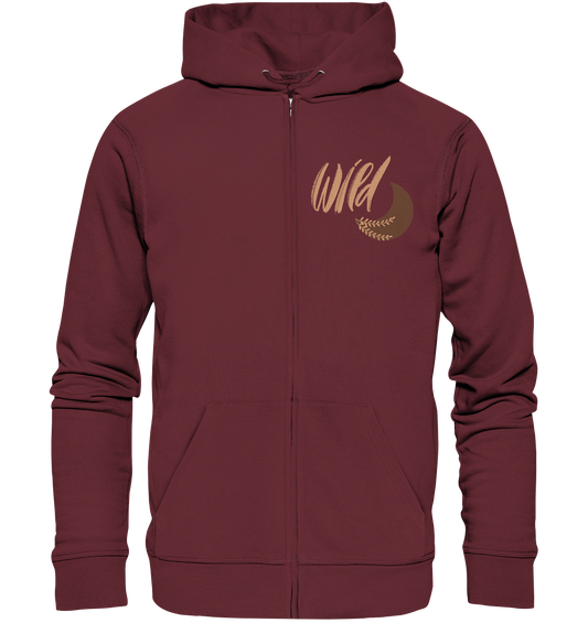 „Be Wild – Moon“ Organic Zipper für Frauen 🌙✨💚