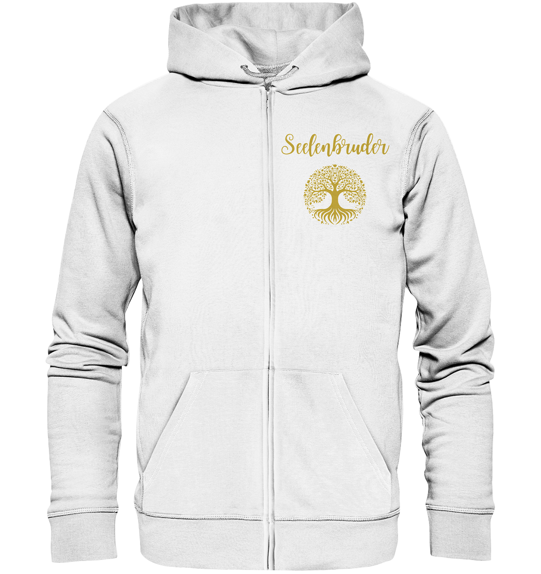 Seelenbruder Organic Zipper – Yggdrasil Weltenbaum 🌳✨💛