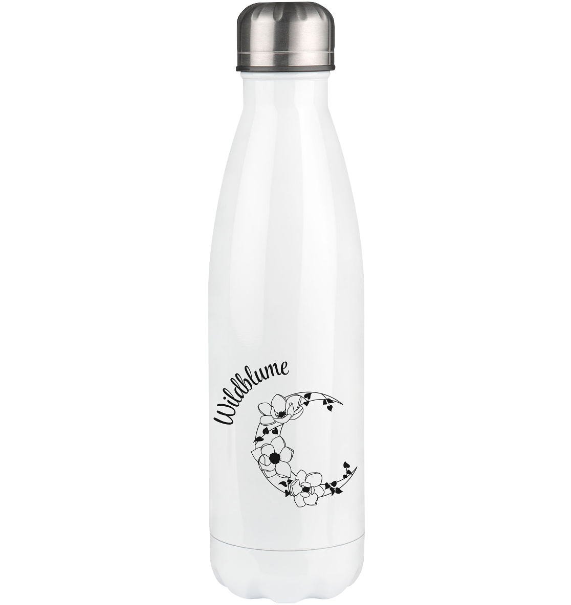 Thermoflasche „Wildblume & Mond“ - sei wild und wunderschön🌙🌸✨