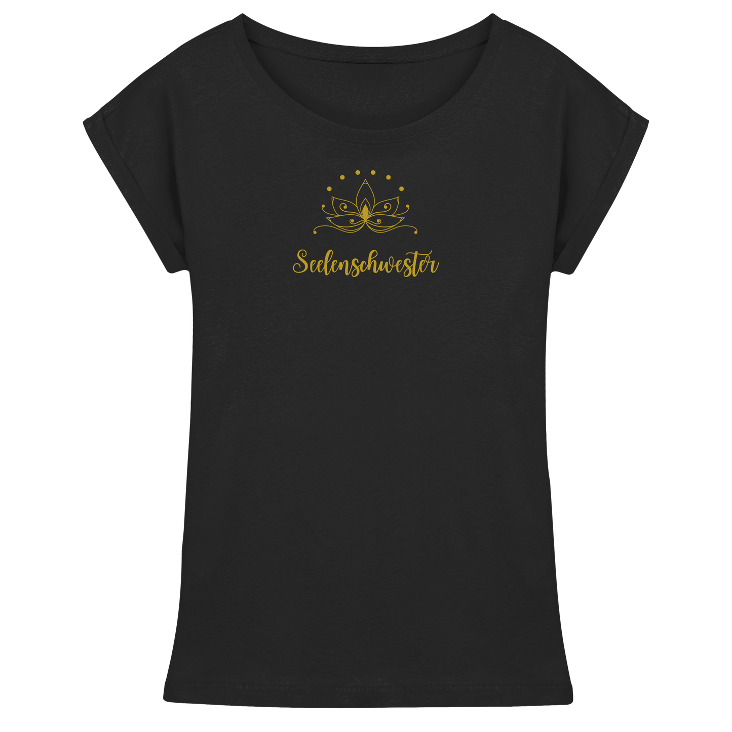 Seelenschwester Shirt – Goldener Lotus Edition ✨🌿