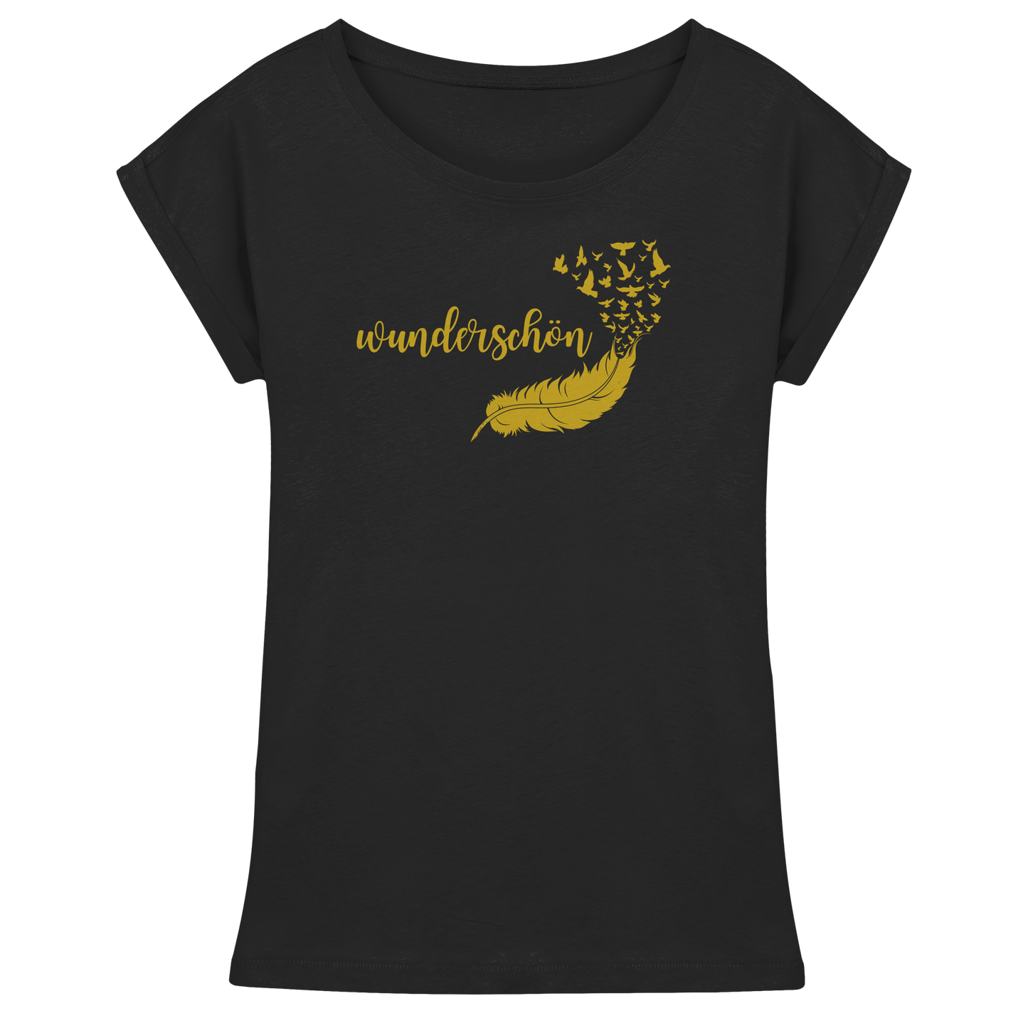 Frauen-Shirt „Federzauber“ – Wunderschön & Gemütlich ✨🕊️