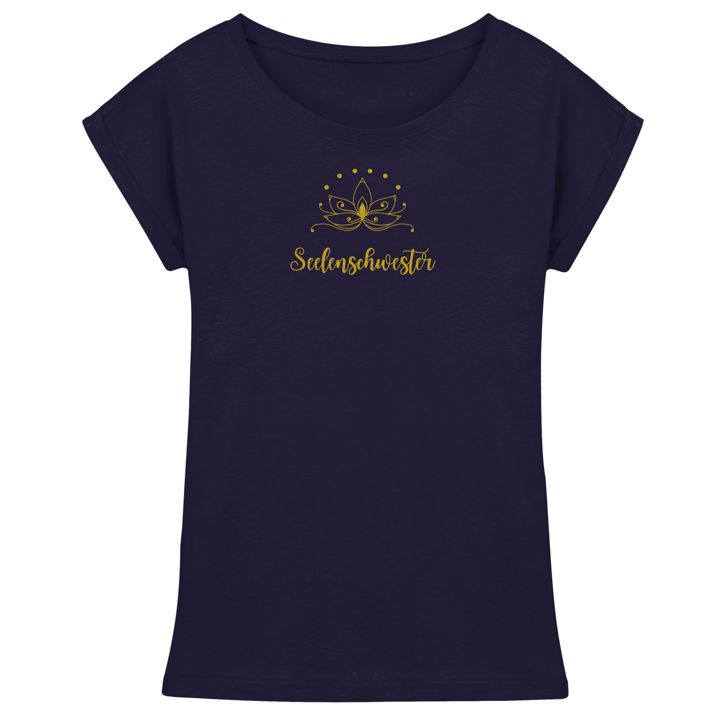 Seelenschwester Shirt – Goldener Lotus Edition ✨🌿