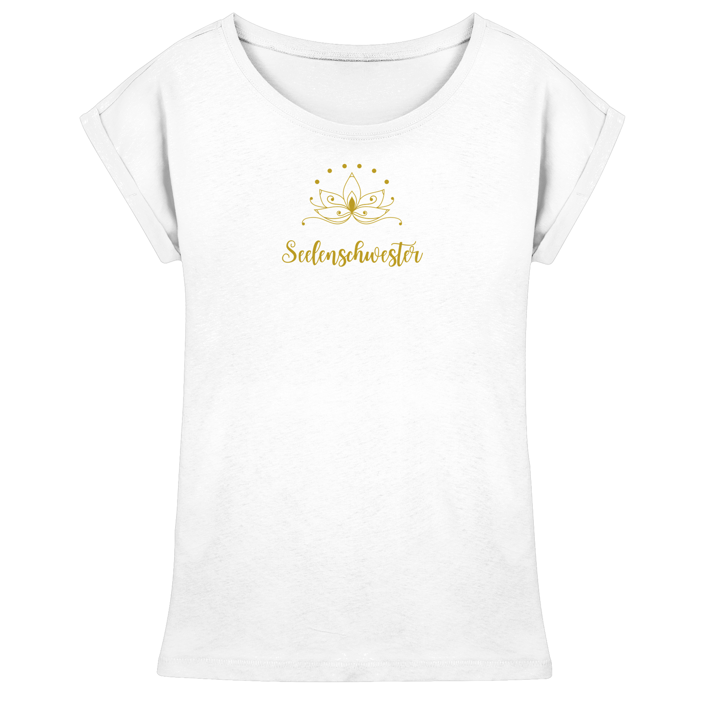 Seelenschwester Shirt – Goldener Lotus Edition ✨🌿