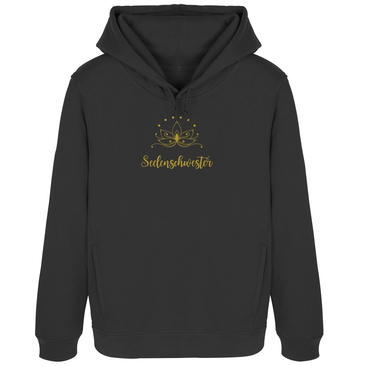 Goldener Lotus Hoodie – Seelenschwester Edition 🌿✨