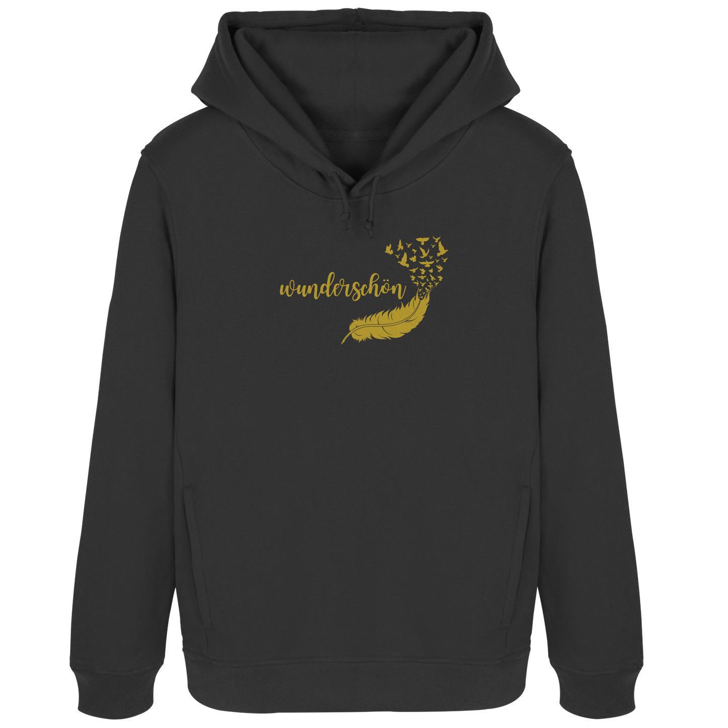 Frauen-Hoodie „Federzauber“ – Wunderschön & Gemütlich ✨🪶💛