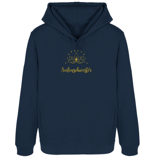 Goldener Lotus Hoodie – Seelenschwester Edition 🌿✨