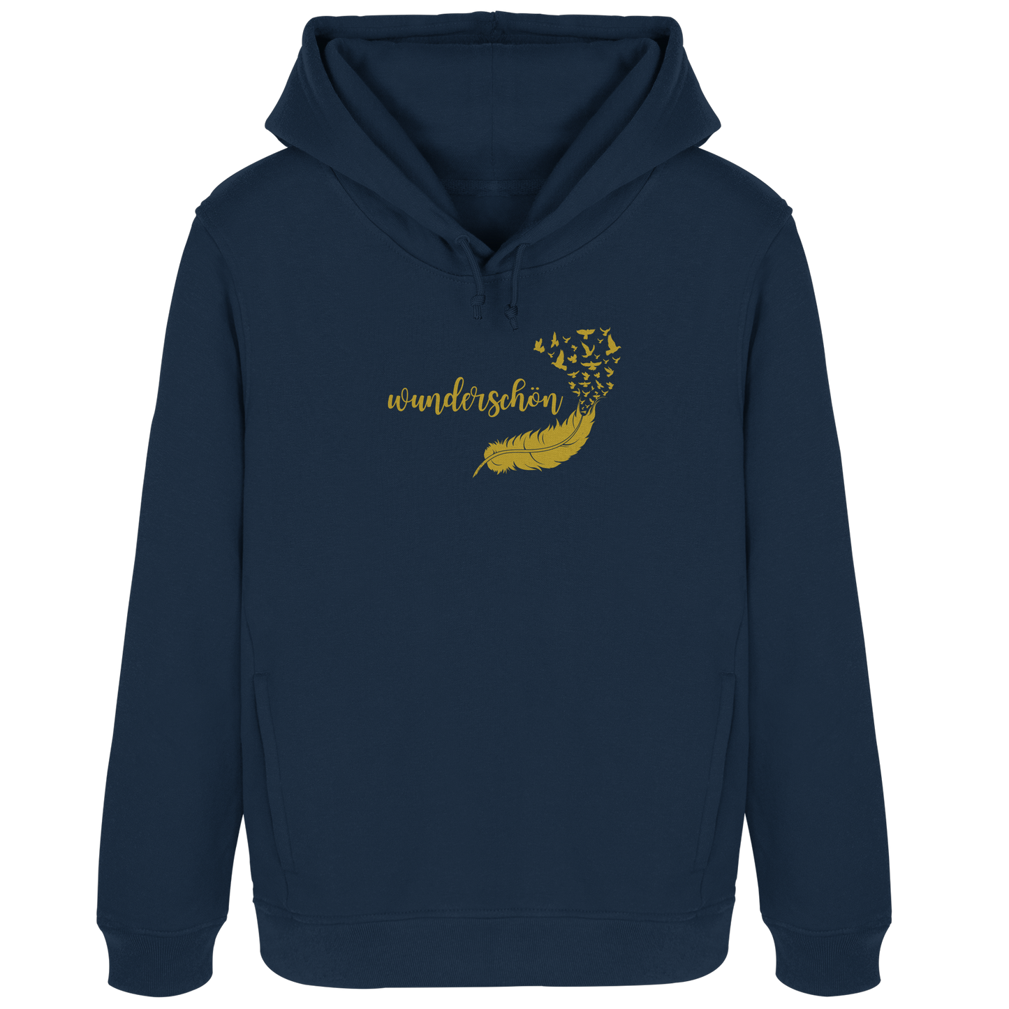 Frauen-Hoodie „Federzauber“ – Wunderschön & Gemütlich ✨🪶💛